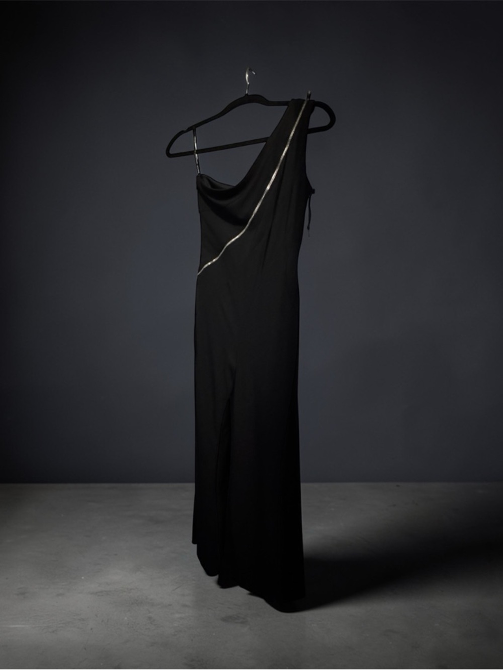 House of Versace, One-Shoulder Wide-Leg Jumpsuit -Made in Italy, Sz 26 Petite